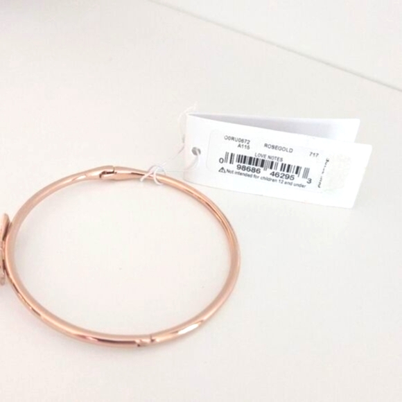 Kate Spade Rose Gold Skinny Mini Bow Bangle NWT! - Picture 2 of 3